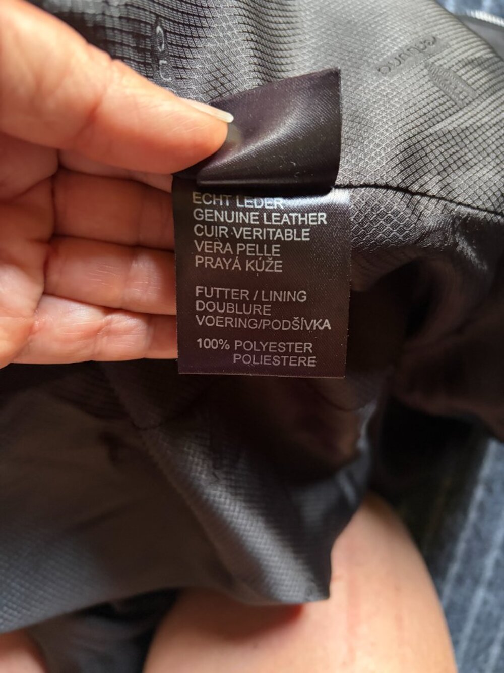 Ventiuno Biker Jacket Size Large Leather/Polyester Black - Picture 13 of 14